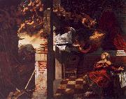 Jacopo Robusti Tintoretto The Annunciation oil painting artist